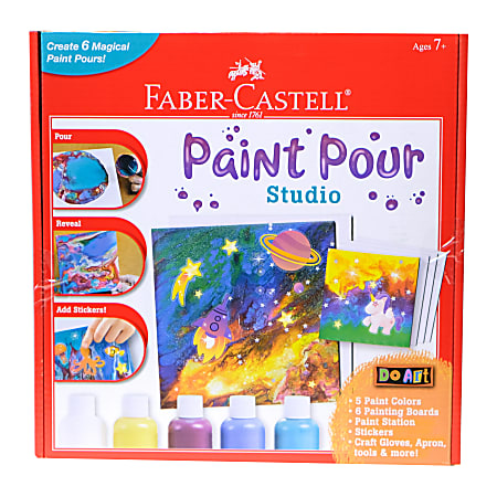 Faber-Castell 34-Piece Do Art Paint Pour Studio Kit