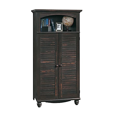 Sauder harbor view computer armoire sale