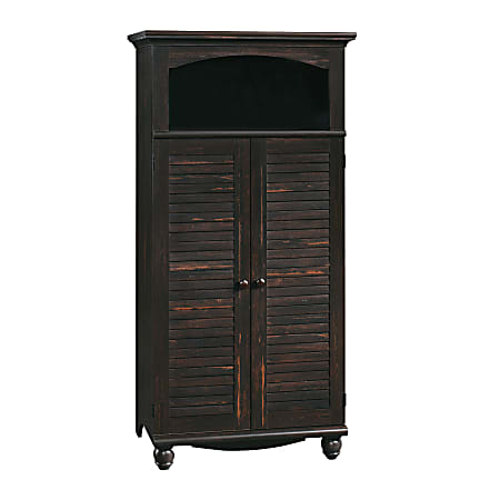 Sauder® Harbor View Computer Armoire, Antiqued Paint