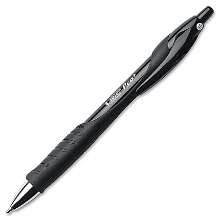BIC Pro Plus Ball Pen - Medium Point Type - Refillable - Black - Black Barrel