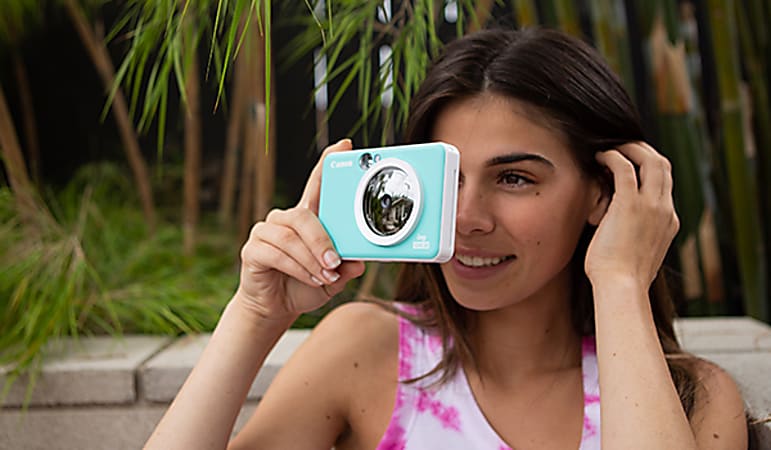 Canon IVY CLIQ2 5 Megapixel Instant Digital Camera - Turquoise - Autofocus