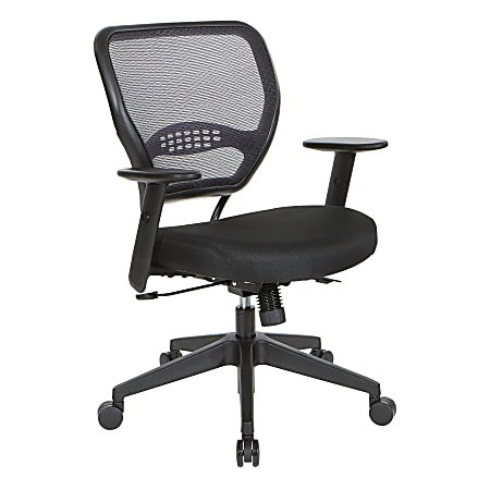 Office Star™ Space Seating 55 Series Ergonomic Air Grid Mesh Mid-Back Office Chair, Black