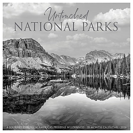 2026 Willow Creek Press Scenic Monthly Wall Calendar, 12" x 12", Untouched National Parks, January To December, 56349