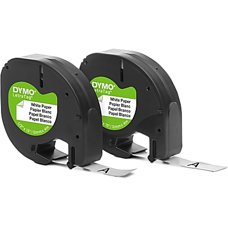 Dymo LetraTag Electronic Labelmaker Tape - 1/2