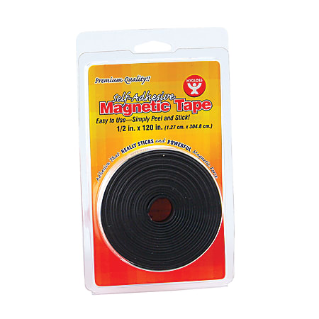 Hygloss Magnetic Tape Strips 0.5 x 8.33 Yd. Black Pack Of 3 - Office Depot