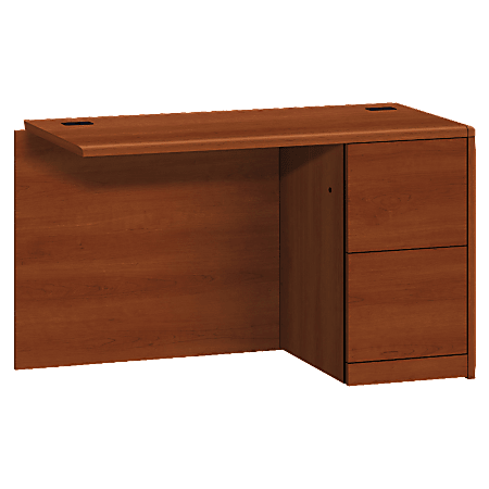 HON® 10700 48"W File/File Right Desk Return, Cognac