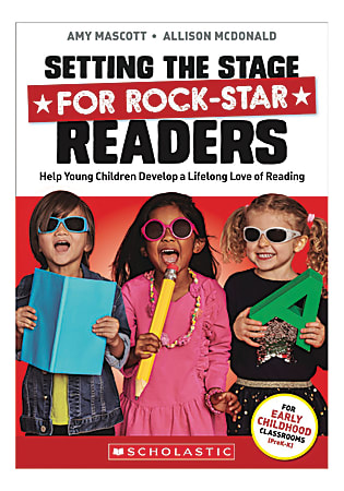 Scholastic Setting The Stage For Rock-Star Readers Activity Book, Pre-K to Kindergarten