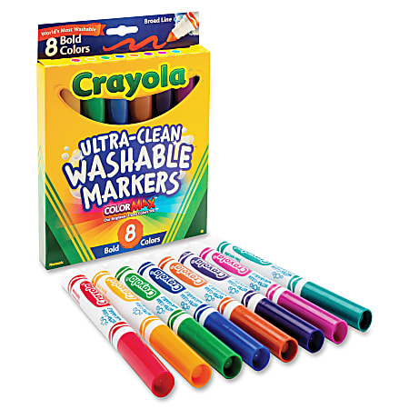 Crayola Ultra Clean Washable Color Markers Broad Line Assorted
