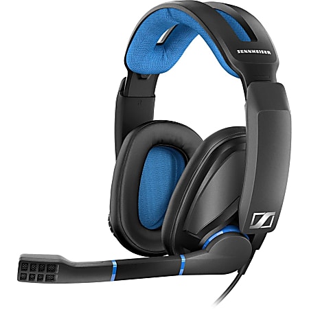 Sennheiser GSP 300 Gaming Headset - Stereo - Mini-phone (3.5mm) - Wired - 19 Ohm - 15 Hz - 26 kHz - Over-the-head - Binaural - Circumaural - 6.56 ft Cable - Noise Cancelling Microphone - Black