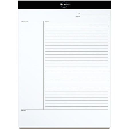 TOPS™ Idea Collective Legal Pad, 8 1/2" x 11 3/4", Legal Ruled, 50 Sheets, White