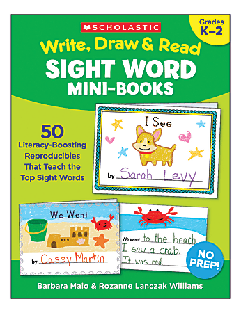 Scholastic Write, Draw & Read Sight Word Reproducible Mini-Book, Kindergarten To 2nd Grade