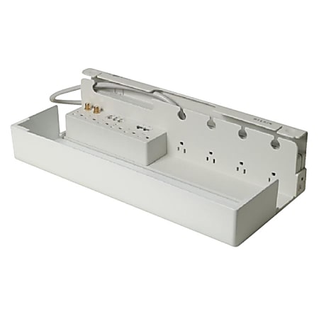Belkin® Concealed Surge Protector, 11 AC Outlets, 3195 Joules, 6' Cord, White