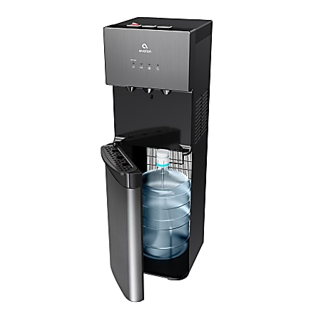 Avalon Limited Edition Hot/Cold Self-Cleaning Water Dispenser, 41"H x 12"W x 13"D, Black