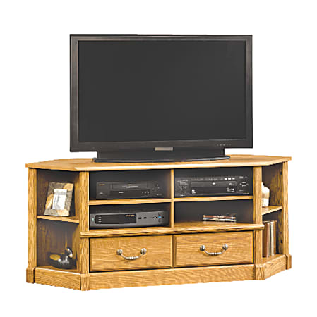 Sauder® Orchard Hills Corner Entertainment Credenza, Carolina Oak