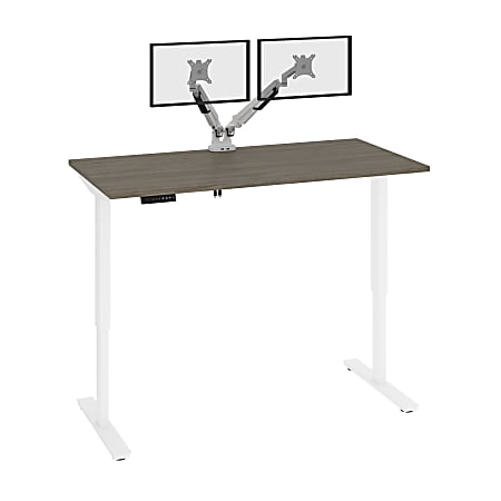 Bestar Viva Electric 60"W Standing Desk With Monitor