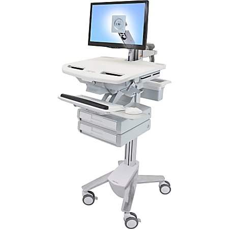 Ergotron StyleView Cart with LCD Arm, 2 Drawers