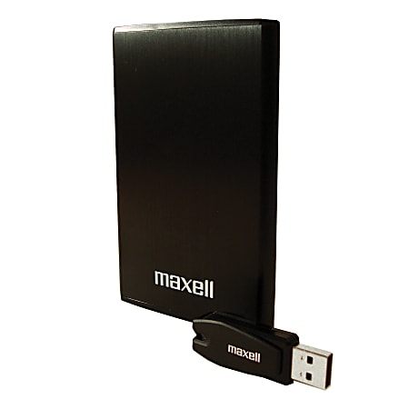 Maxell GENhd 500GB Portable External Hard Drive With 2GB USB Flash Drive  8MB Cache - Office Depot