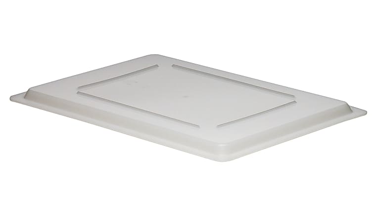 Cambro Poly Flat Cover For 18" x 26" Food Boxes, White, Pack Of 6 Covers