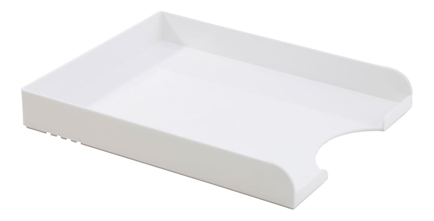 Realspace® Plastic Letter Tray, White