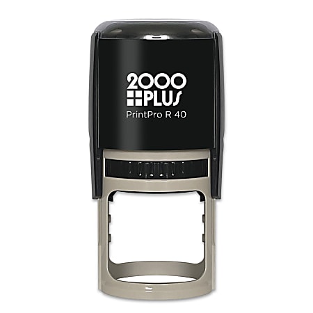 Custom 2000 Plus&reg; PrintPro&trade; Self-Inking R40N Notary/Professional Stamp, 1-9/16" Diameter
