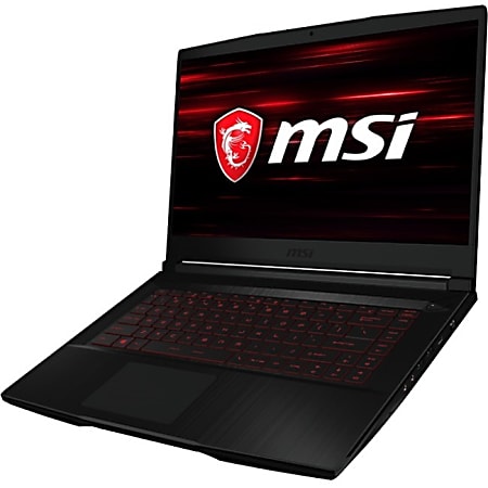 MSI GF63 THIN 9SC-652 15.6" Gaming Notebook - 1920 x 1080 - Core i7 i7-9750H - 8 GB RAM - 512 GB SSD - Black - Windows 10 Home - NVIDIA GeForce GTX 1650 Max-Q with 4 GB - In-plane Switching (IPS) Technology - Bluetooth - 7 Hour Battery Run Time