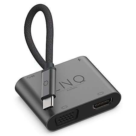 LINQ byELEMENTS 4-In-1 4K HDMI™ Adapter With USB-C,