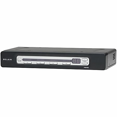 Belkin OmniView PRO3 4-Port KVM Switch - 4 x 1 - 4 x HD-50 Keyboard/Mouse/Video - Rack-mountable