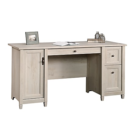 Sauder® Edge Water 59"W Computer Desk, Chalked Chestnut