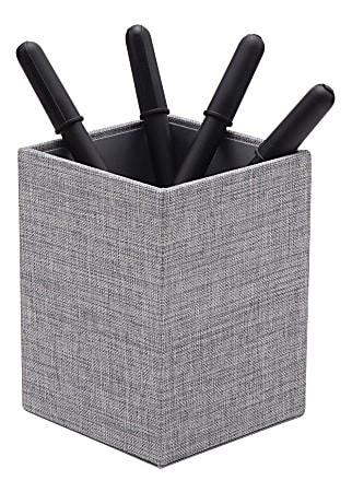 Realspace Gray Fabric Pencil Cup - Office Depot