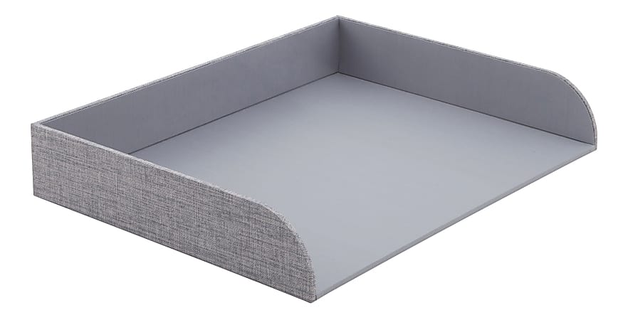 Realspace® Gray Fabric Paper Tray, Letter Size