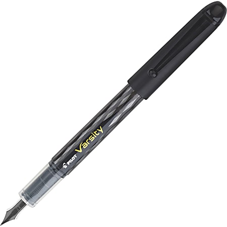 Pilot® Varsity Disposable Fountain Pen, Medium Point, Black