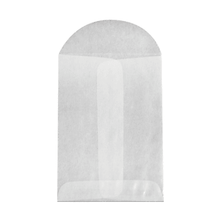 LUX Open-End Envelopes, 2 3/4" x 3 3/4", Flap Closure, Glassine, Pack Of 50