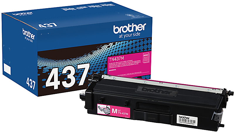 Brother® Genuine TN437M Ultra High-Yield Magenta Toner Cartridge