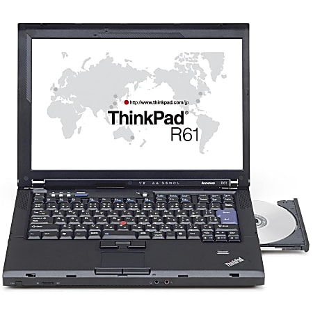 Lenovo ThinkPad R61u 7733PAU 14.1" LCD Notebook - Intel Core 2 Duo T8300 Dual-core (2 Core) 2.40 GHz - 1 GB DDR2 SDRAM - 80 GB HDD - Windows Vista Business 32-bit - 1280 x 800 - Black