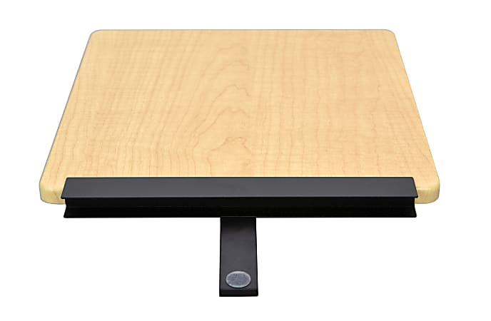 Ergo Desktop 12"W Detachable Side Work Surface Corner Desk, Maple