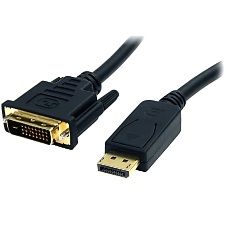 6ft (2m) DisplayPort to HDMI Cable - 4K 30Hz - DisplayPort to HDMI Adapter  Cable - DP 1.2 to HDMI Monitor Cable Converter - Latching DP Connector 