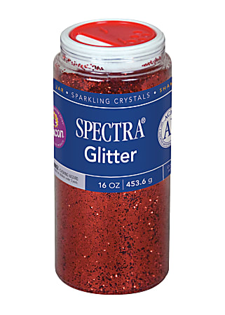 Pacon® Glitter, Shaker-Top Can, Red