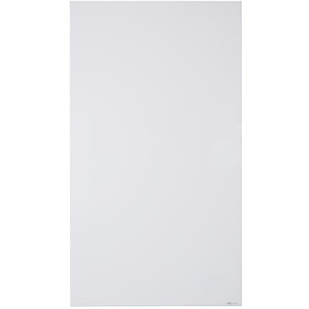 Quartet InvisaMount Vertical Glass Dry-Erase Board - 48x85 - 85" (7.1 ft) Width x 48" (4 ft) Height - White Glass Surface - Rectangle - Vertical - Magnetic - 1 Each