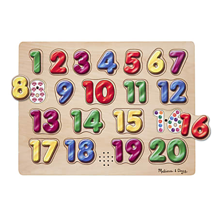 Melissa & Doug Spanish Numbers Sound Puzzle, Pre-K - Kindergarten