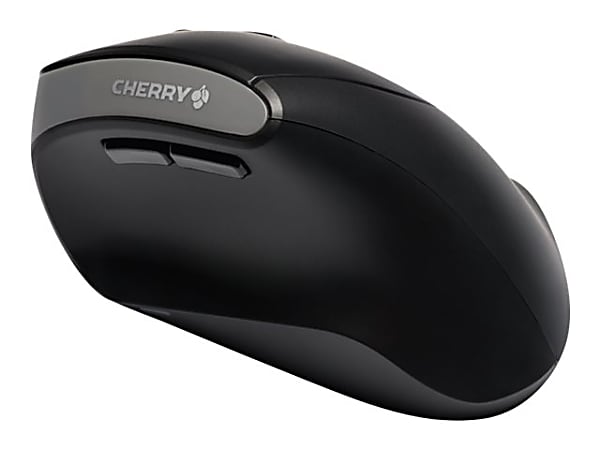CHERRY Ergonomic Wireless Optical Mouse, 6 Button, Black, MW 4500