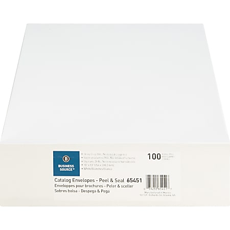 Business Source Self Sealing Catalog Envelopes - Catalog - 10