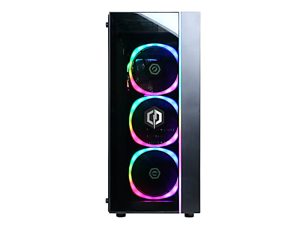 CyberPowerPC Gamer Master GMA690 - Mid tower - Ryzen 7 5800X / up to 4.7 GHz - RAM 16 GB - SSD 1 TB - NVMe, HDD 2 TB - Radeon RX 6700 XT - Gigabit Ethernet - 802.11a/b/g/n/ac - Win 10 Home 64-bit - monitor: none - black