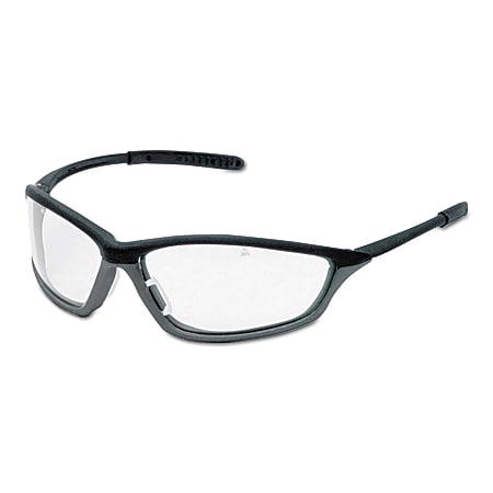 Shock Protective Eyewear, Clear Lens, Anti-Fog, Graphite/Onyx Frame