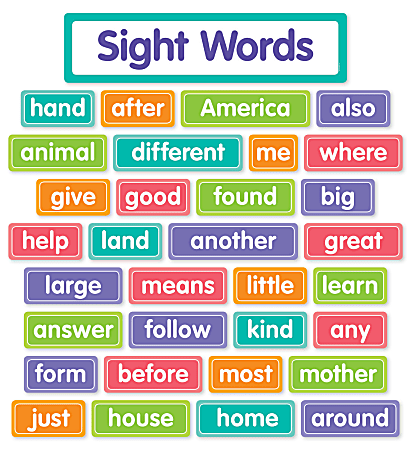 Scholastic More Sight Words Bulletin Board Set, Pre-K To 2nd Grade