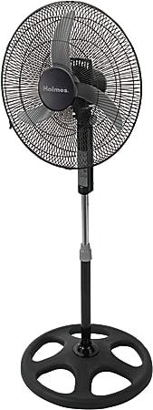 Holmes® 18" Stand Fan With Remote Control, Black
