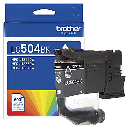 Brother LC504BK Black Standard Yield Ink Cartridge