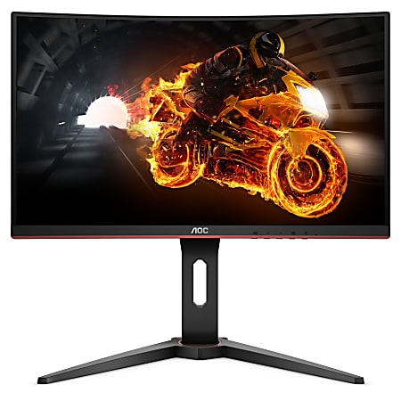 AOC 23.6 LED Curved Gaming Monitor VESA Mount 24G1OD - Office Depot