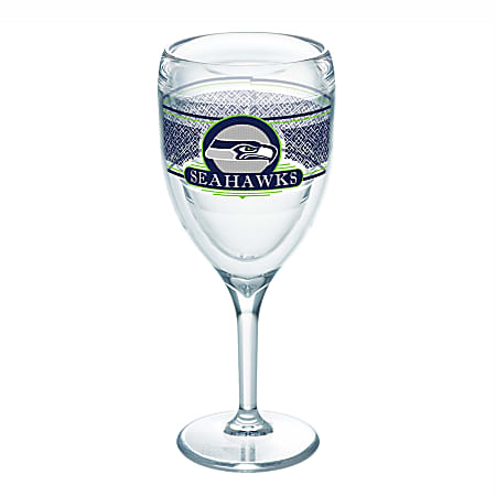 Tervis NFL Select Wine Glass, 9 Oz, Seattle Seahawks