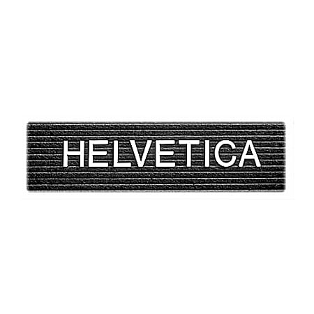 Quartet® Message Center Plastic Letters, 1", Helvetica, White, Set Of 144