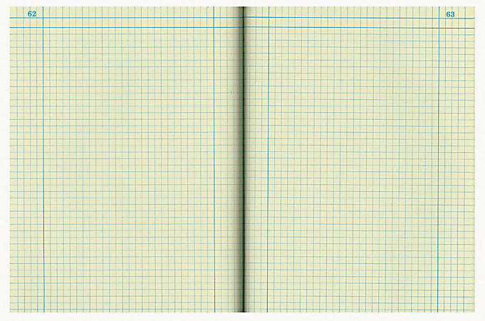 4 X 4 Quad 43648 National Brand Computation Notebook Brown - 1 Pack 11.75 x 9.25 Inches Green Paper 75 Sheets